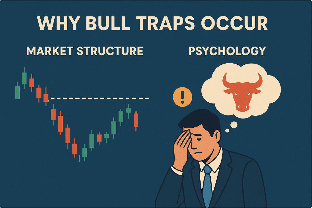 Why bull traps occur - market structure and psychology