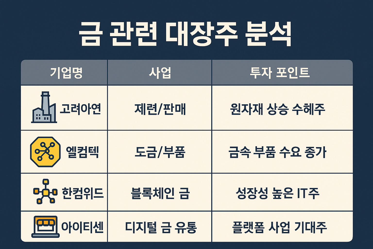 금 관련 대장주.png 금 관련 대장주.png