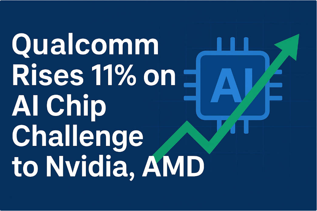 Qualcomm увеличивает свою долю на 11% в борьбе с Nvidia и AMD за чипы для искусственного интеллекта Qualcomm Rises 11% on AI Chip Challenge to Nvidia, AMD