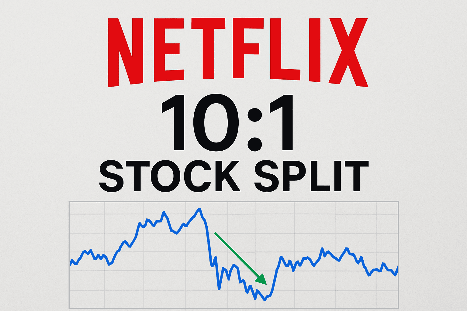 تقسيم أسهم نتفليكس بنسبة 10 إلى 1 Netflix 10-for-1 Stock Split