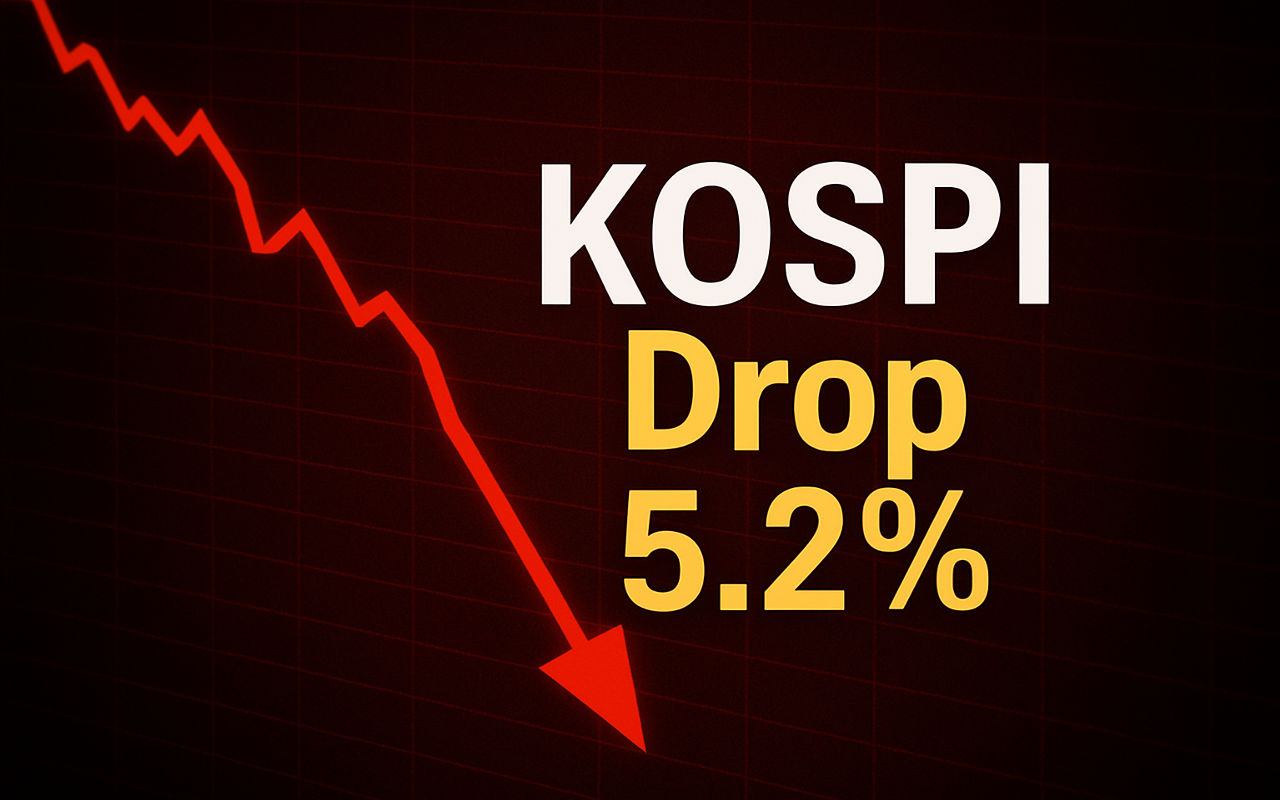 Kospi Drops 5.2% KOSPI Falls Below 4000