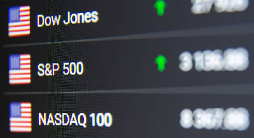 Dow Jones, S&P 500 and Nasdaq 100 Index