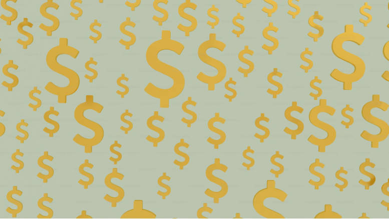 A lot of Gold Dollar Signs A lot of Gold Dollar Signs