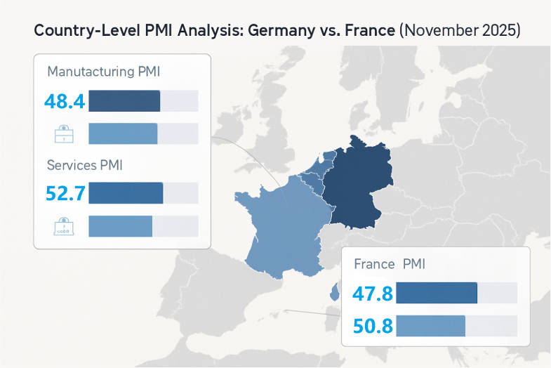 Contry Level PMI Analysis(Germany vs. France)