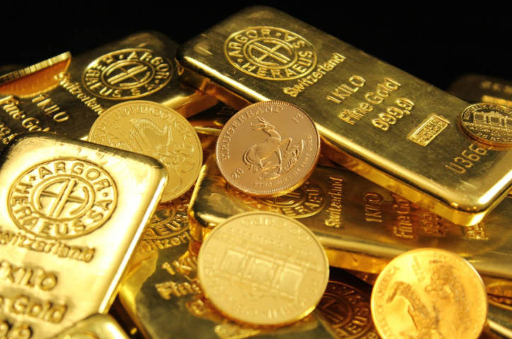 Gold Coins and Bars