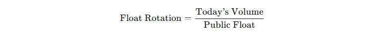 Float Rotation Formula