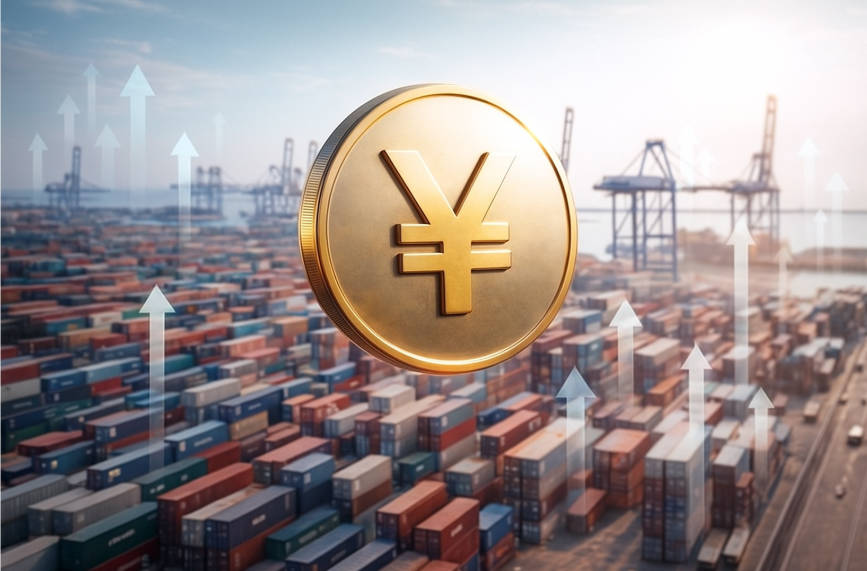 A symbolic Japanese yen coin