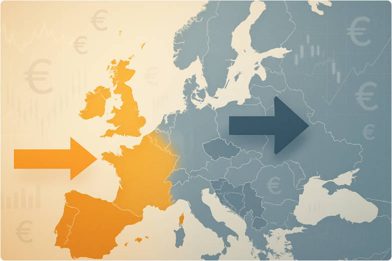 यूरोज़ोन आर्थिक विरोधाभास Eurozone economic contrast