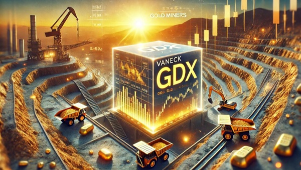 Representación gráfica del GDX ETF Representación gráfica del GDX ETF