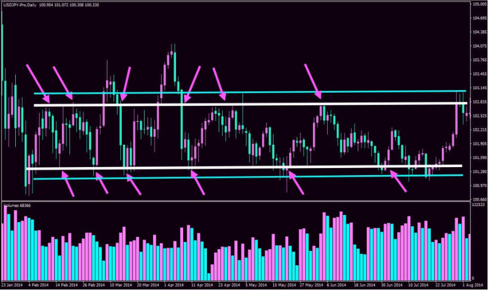 A trading example of the Inner Swings range bound trading strategy A trading example of the Inner Swings range bound trading strategy