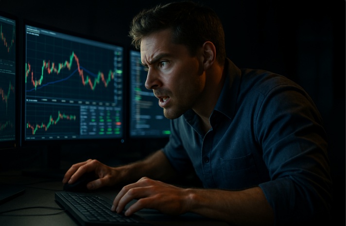 Trader haciendo scalping