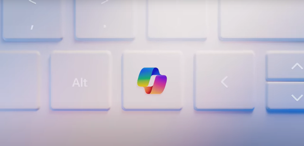 코파일럿이 탑재된 윈도우 노트북 키보드 코파일럿이 탑재된 윈도우 노트북 키보드