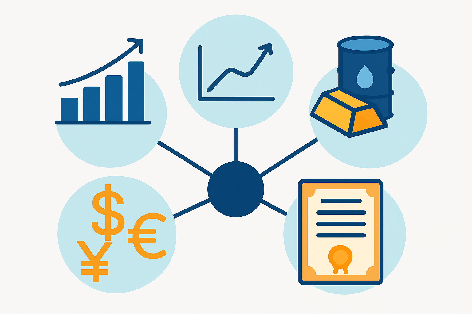 अंतर्निहित परिसंपत्तियों के प्रकार Types Of Underlying Assets