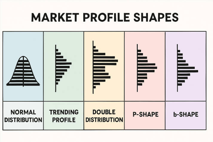 Market profile shapes Market profile shapes