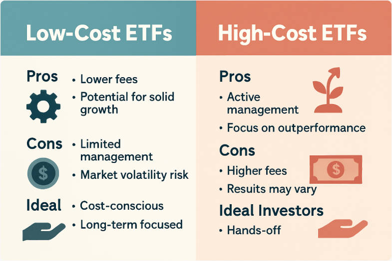 Low-cost ETFs vs High-cost ETFs Low-cost ETFs vs High-cost ETFs