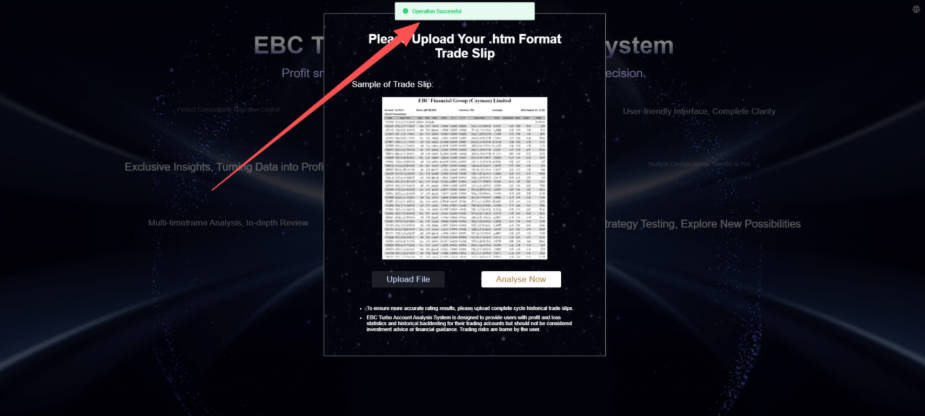 Upload the .htm format file