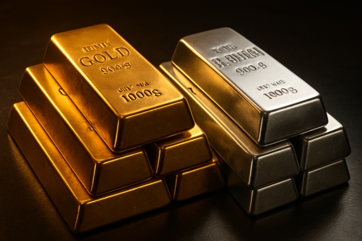 Lingotes de oro y platino Lingotes de oro y platino