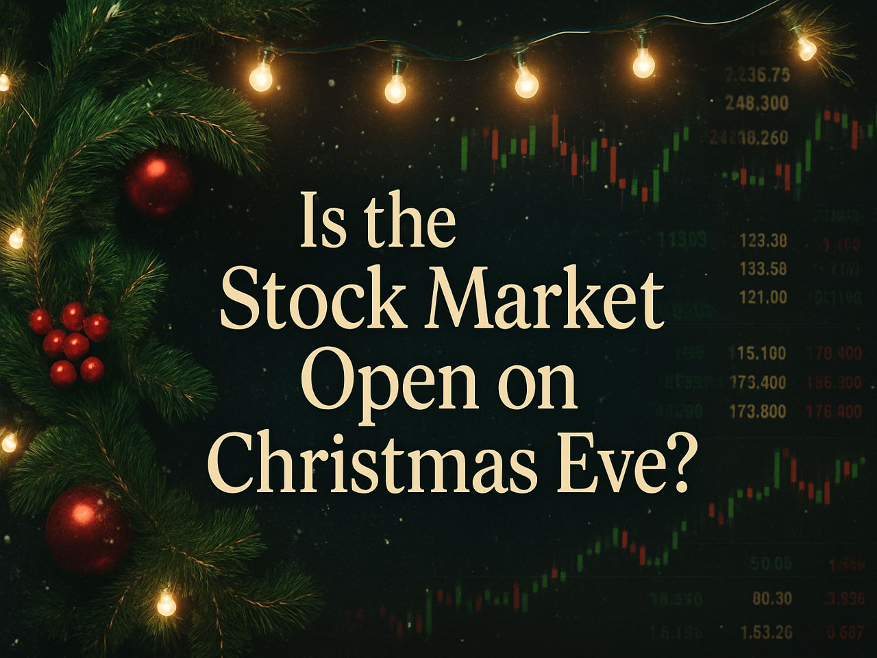 Is the Stock Market Open on Christmas Eve