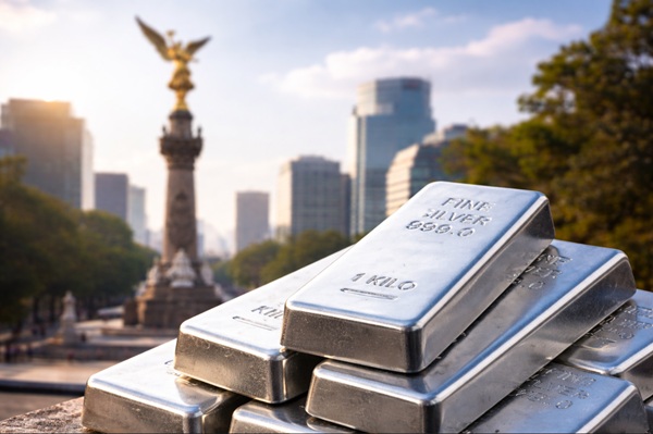 Lingotes de plata en México