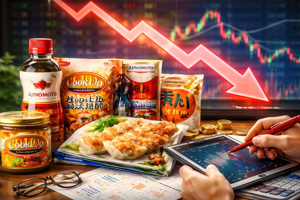 味の素株価は下落 味の素株価は下落