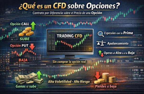 ¿Qué es un CFD sobre opciones?