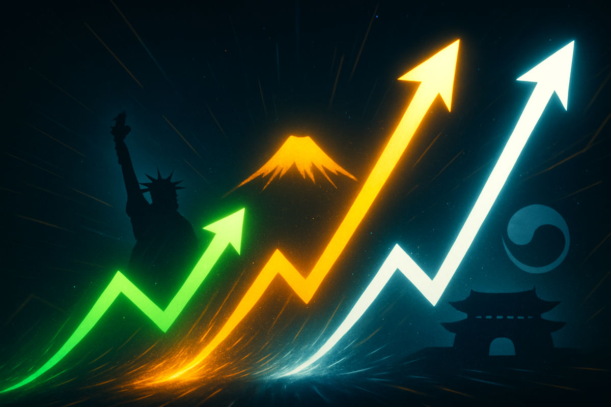 Dow, KOSPI, TOPIX Hit Record Highs