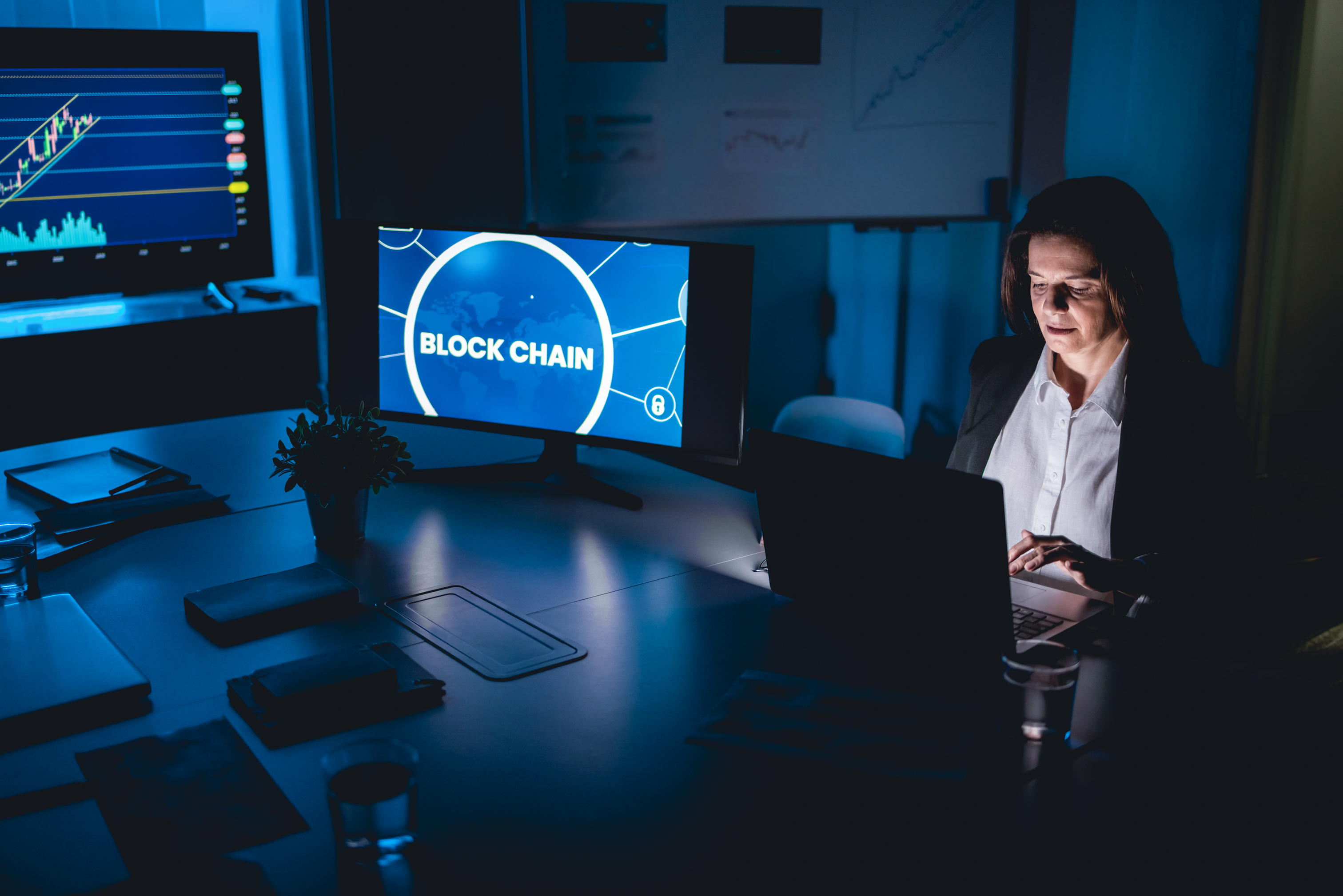 Business Trader Woman Fintech Night.jpg