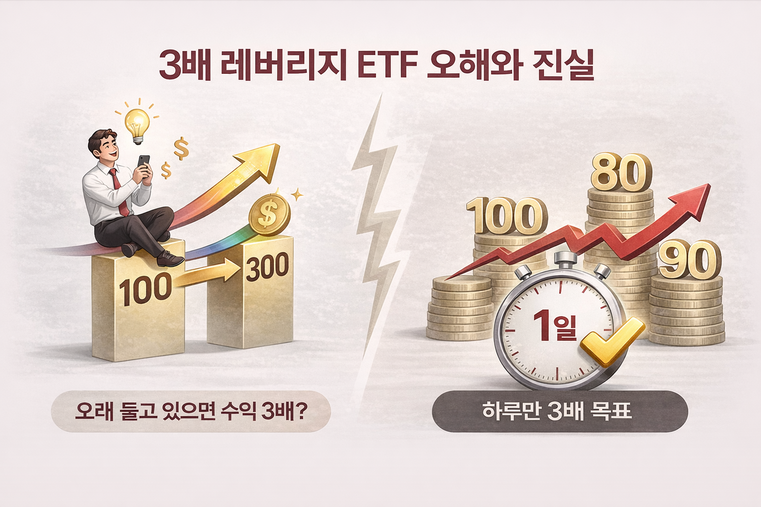 3배 레버리지 ETF 원리