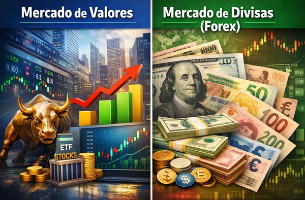 Mercado de valores y mercado de divisas