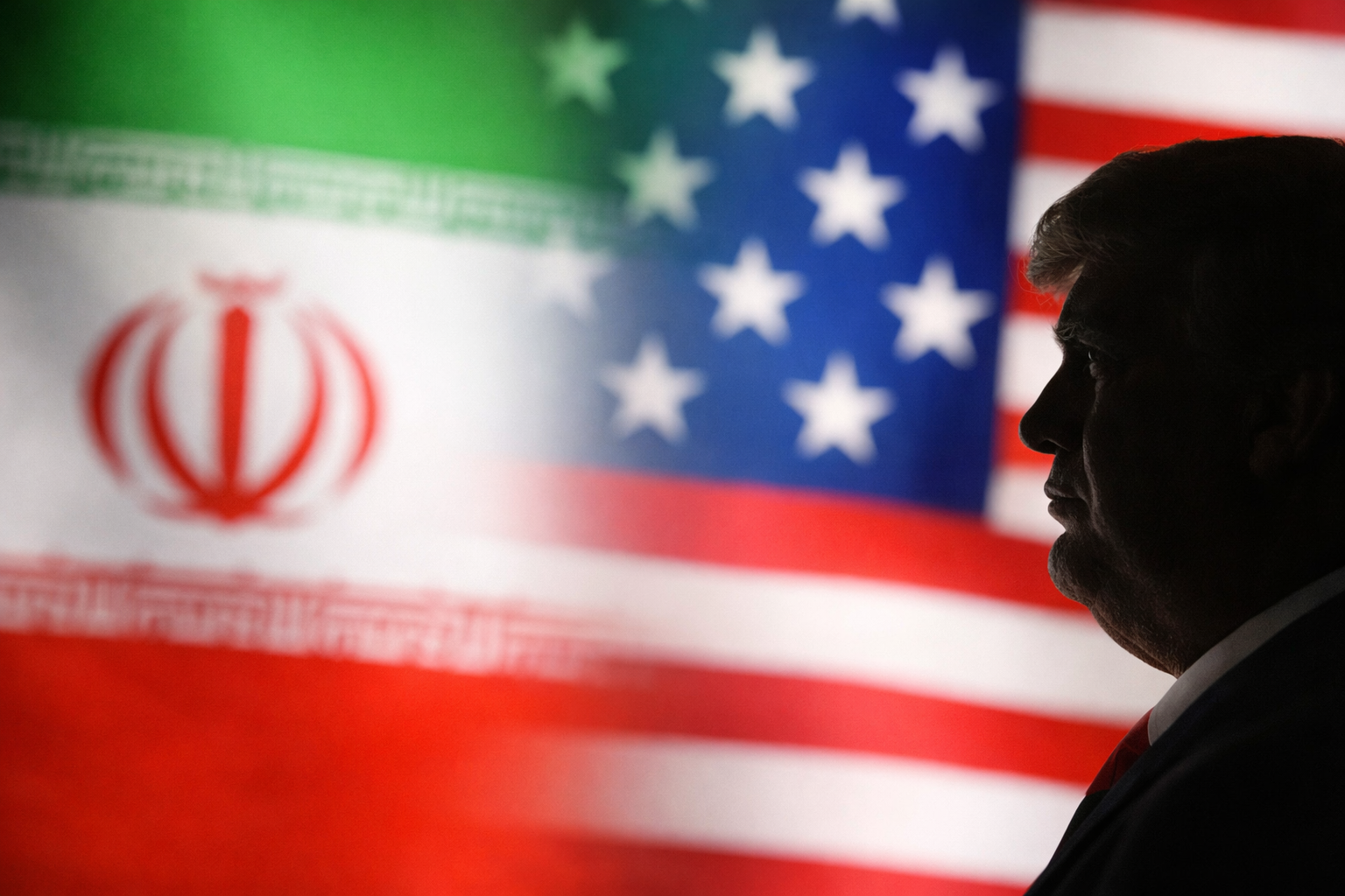 이란과 미국 국기