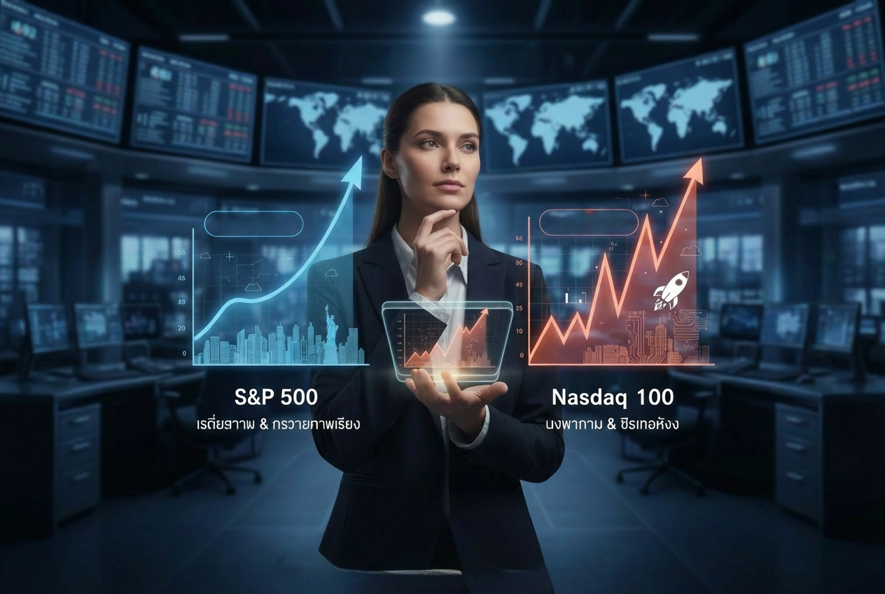 S&P 500 และ Nasdaq 100 ต่างกันอย่างไร