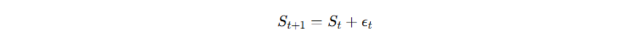 ランダムウォークの数式