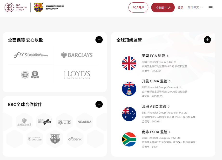 外汇券商（全球顶级监管）