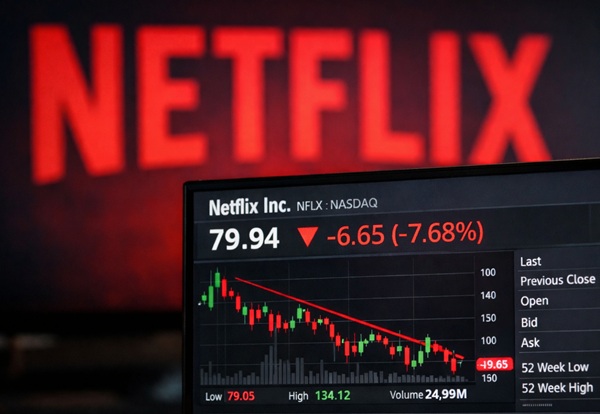 Así está hoy el precio de acciones de Netflix