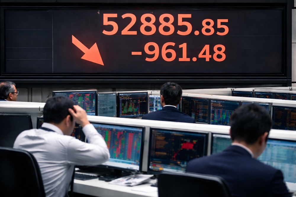 日経平均株価が大幅反落