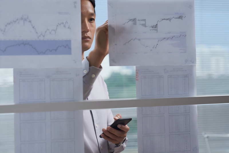 財務指標を調べている人