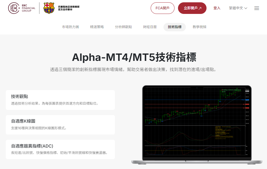EBC券商平台技術指標 EBC券商平台技術指標