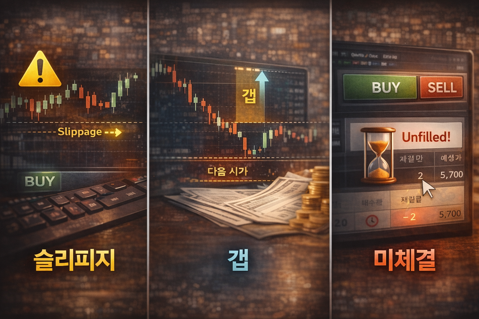 슬리피지 갭 미체결