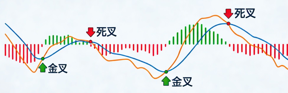 MACD黃金交叉與死亡交叉