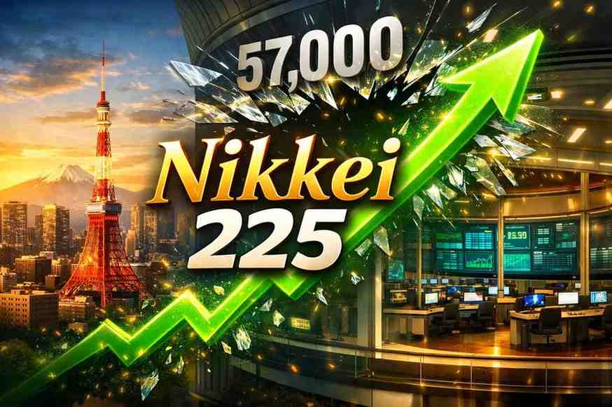 Nikkei 225 Breaks 57,000