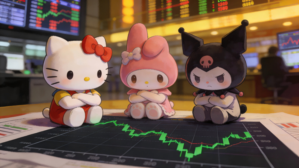 サンリオ株価は下落していた