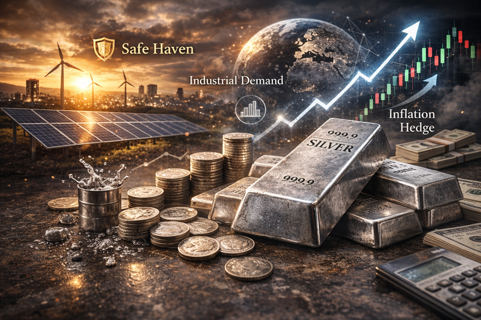 산업 소재 및 안전자산으로 활용되는 은