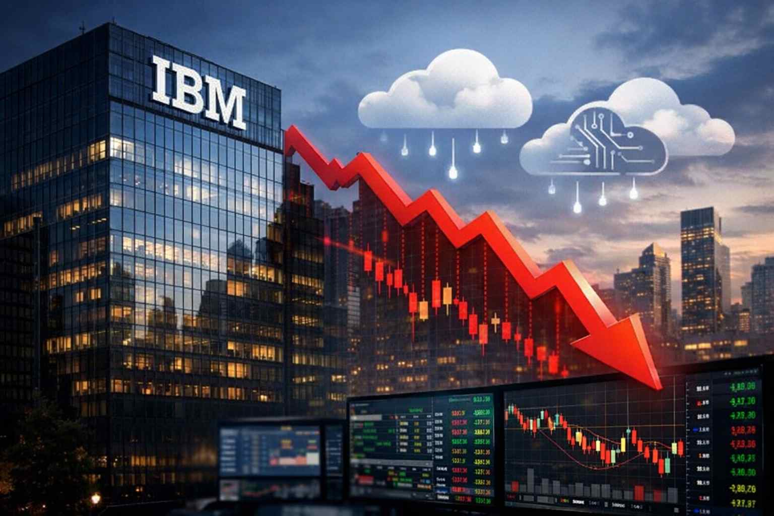 IBM Stocks Dropping