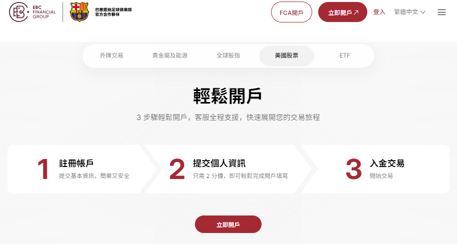 新手開戶買股票（EBC交易平台）