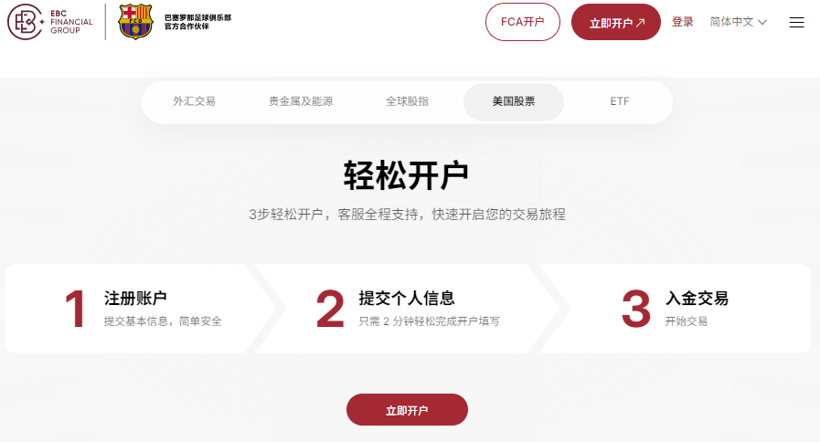 新手开户买股票（EBC交易平台）