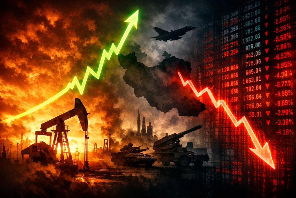 Oil Prices Surge, Stocks Fall on US-Iran Conflict