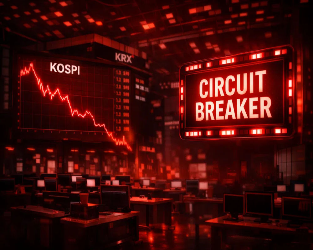 Kospi Circuit Breaker Korean Stocks Tumble
