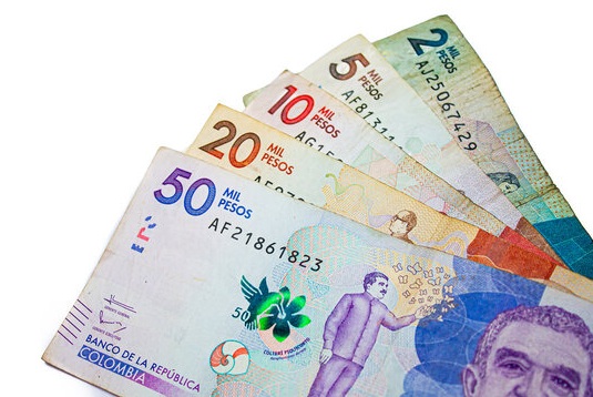Billetes del peso colombiano