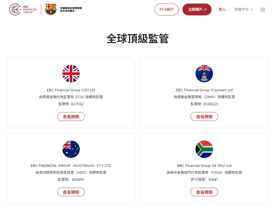台灣前十大證券商（EBC券商平台擁有頂級監管）