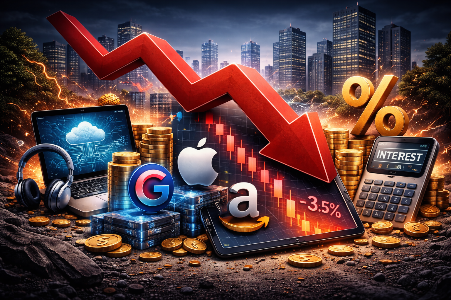 ราคาน้ำมันดิบสูง กระทบหุ้นเทคโนโลยี